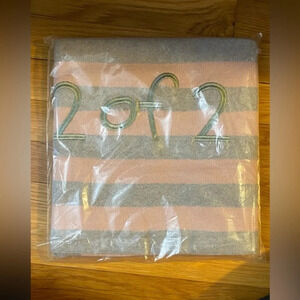 Linen Perch Twin or Sibling Baby Blanket in “2 of 2” Pink & Gray